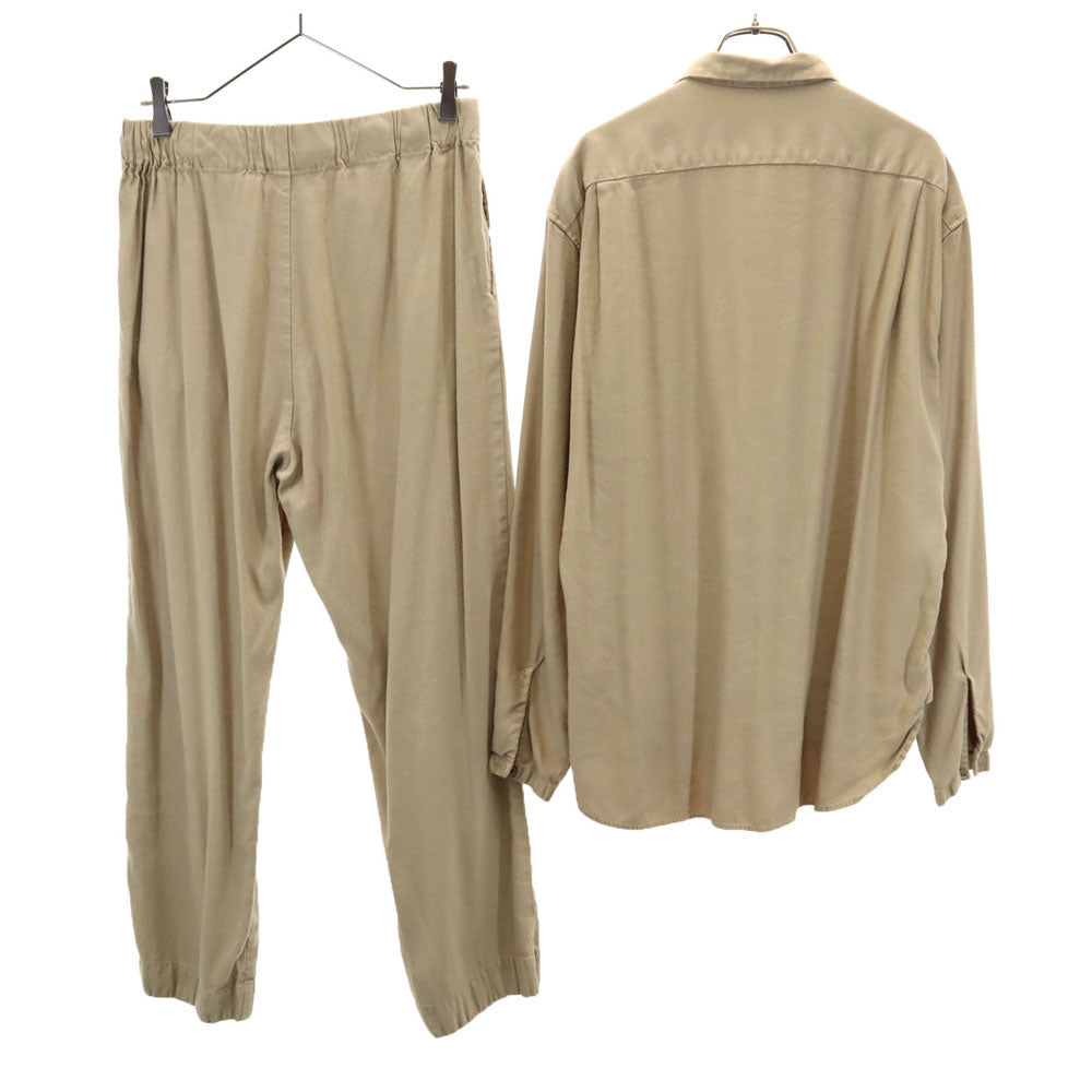 UNDERSON UNDERSON アンダーソンアンダーソン 日本製 長袖 ルームウェア 上下 セットアップ 1 ベージュ系 パジャマ メンズ