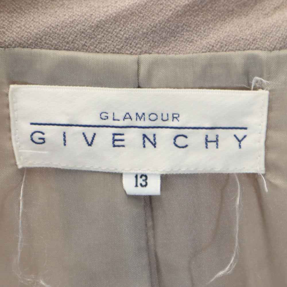 GIVENCHY ジバンシィ グラマー ウール スカートスーツ 上下 セットアップ 13 ベージュ系 GLAMORUR レディース