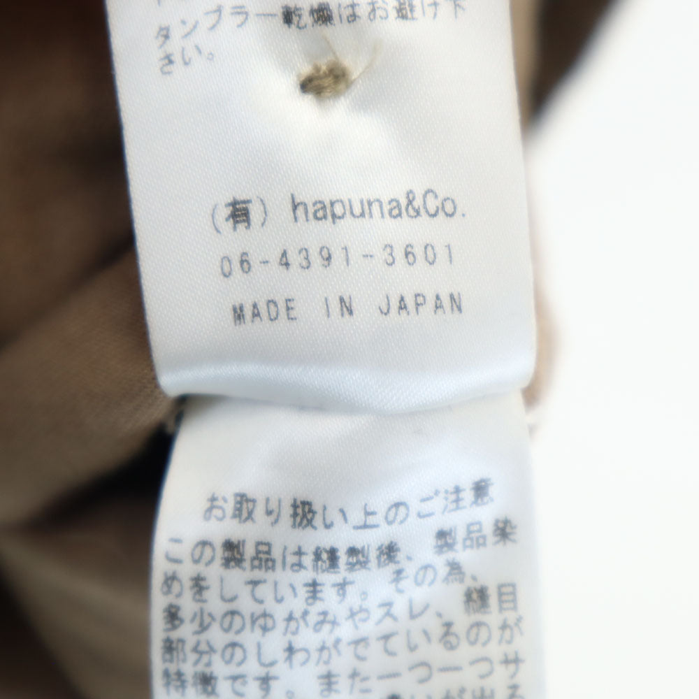 ツムグ リネン Vネック ベスト F アッシュブラウン tumugu： レディース