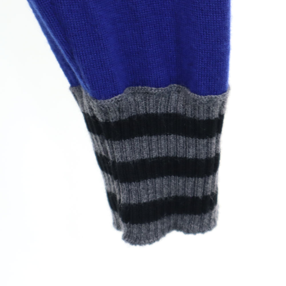 Maison Margiela メゾンマルジェラ ウール 長袖 Vネック ニットカーディガン 1 青紫 10 メンズ