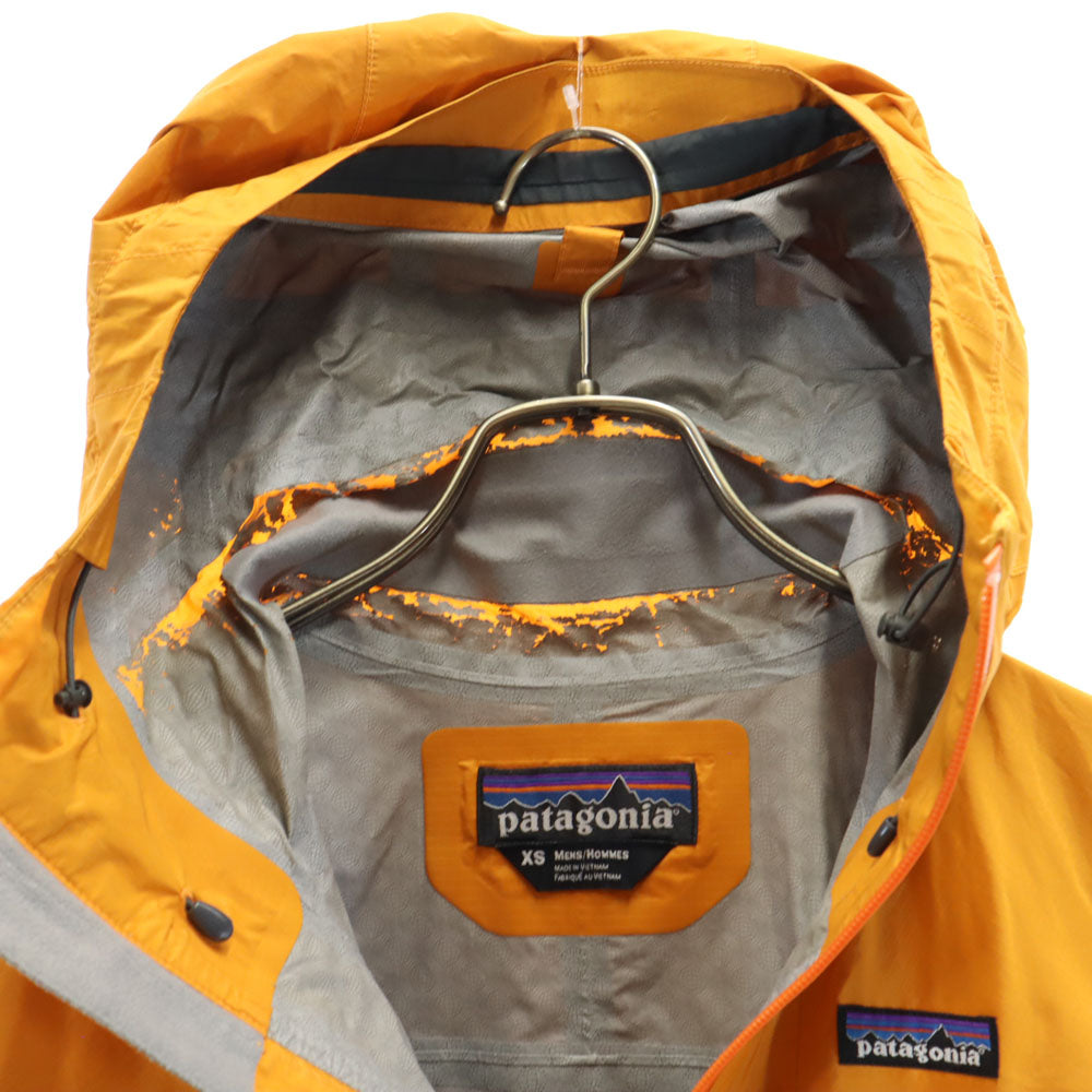 patagonia パタゴニア アウトドア 84474FA11 レインシャドー ジャケット XS オレンジ マウンテンパーカー リップストップ生地 メンズ