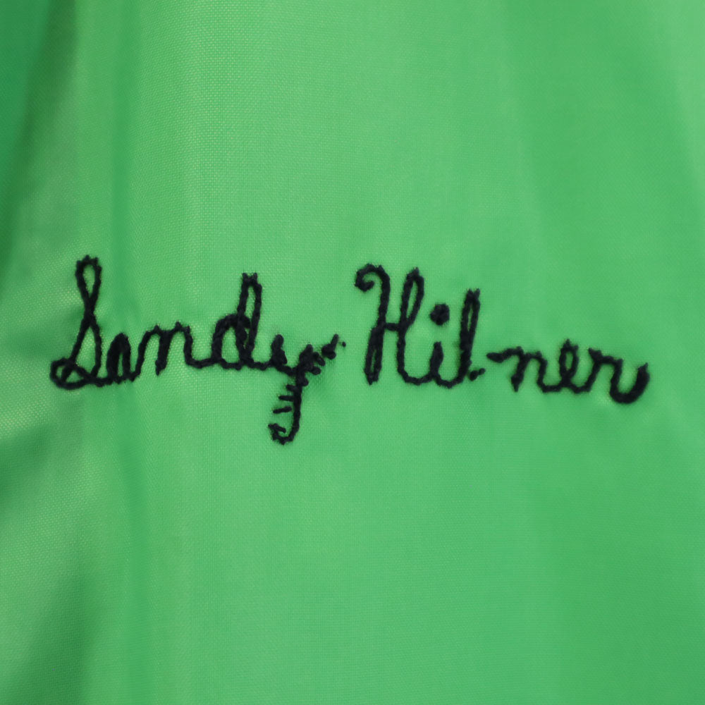 Holloway ホロウェイ 80s ヴィンテージ バックプリント コーチジャケット S 黄緑 メンズ