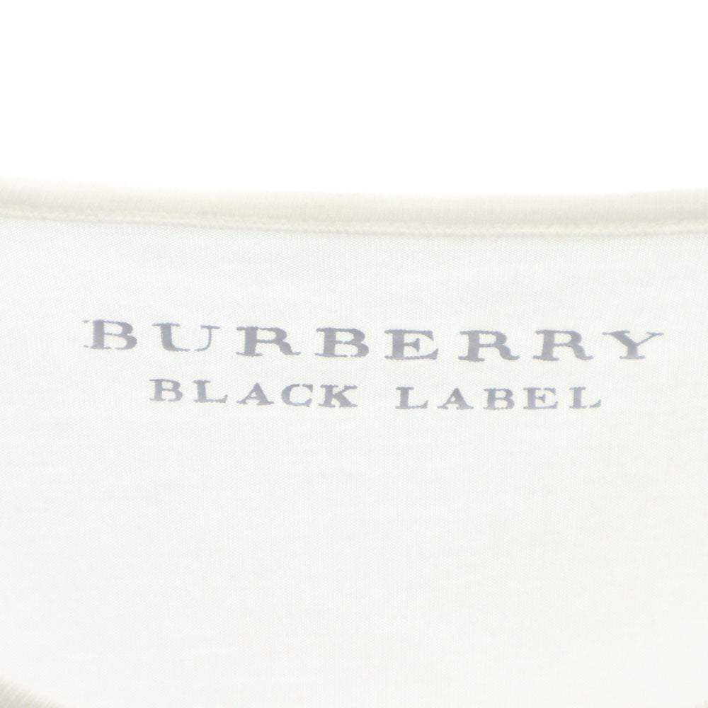 バーバリーブラックレーベル 三陽商会 長袖 Tシャツ 3 ホワイト系 BURBERRY BLACK LABEL ロンT メンズ