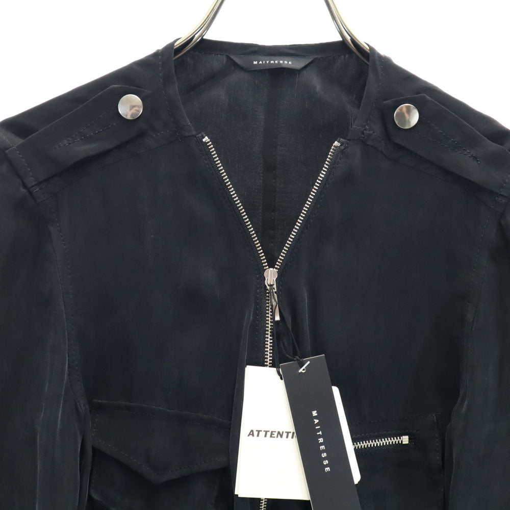 MAITRESSE メトリーゼ 未使用 長袖 ジャケット 38 ブラック系 タグ付き レディース