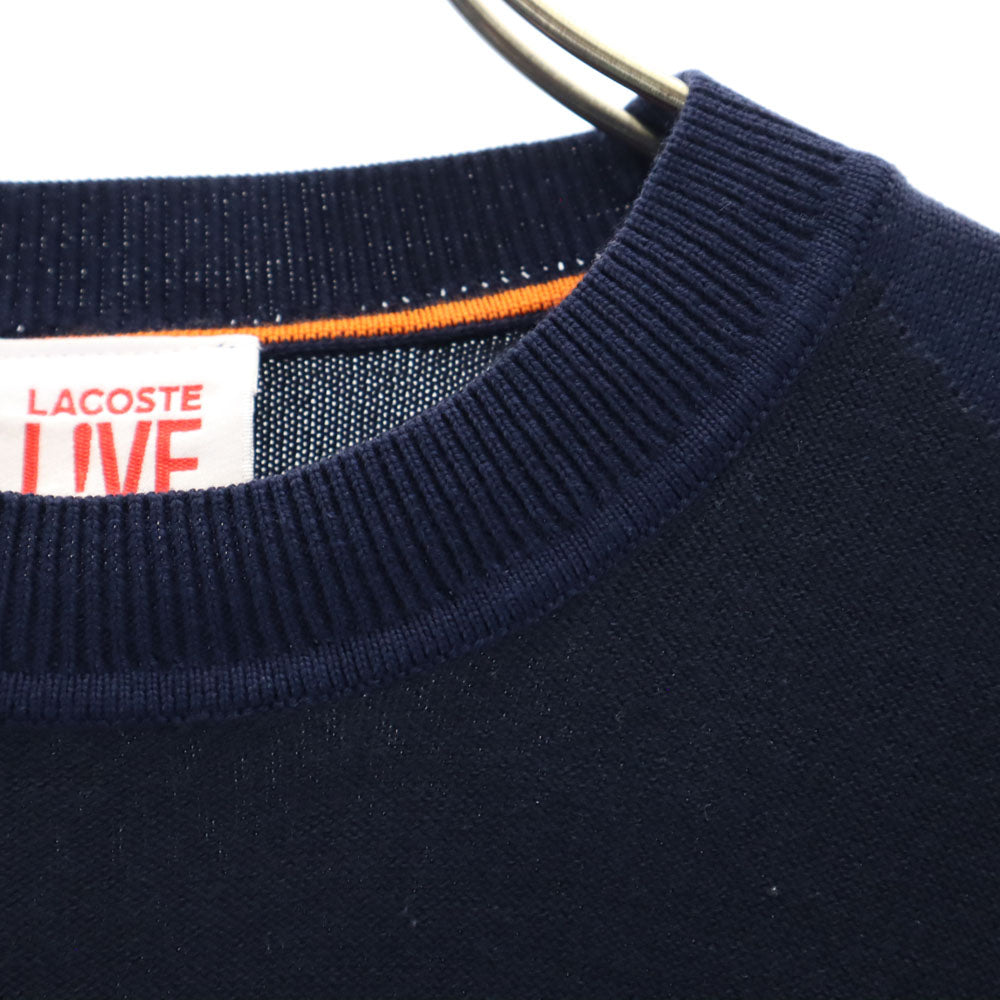 ラコステライブ 長袖 セーター 3 ネイビー LACOSTE L!VE ニット メンズ