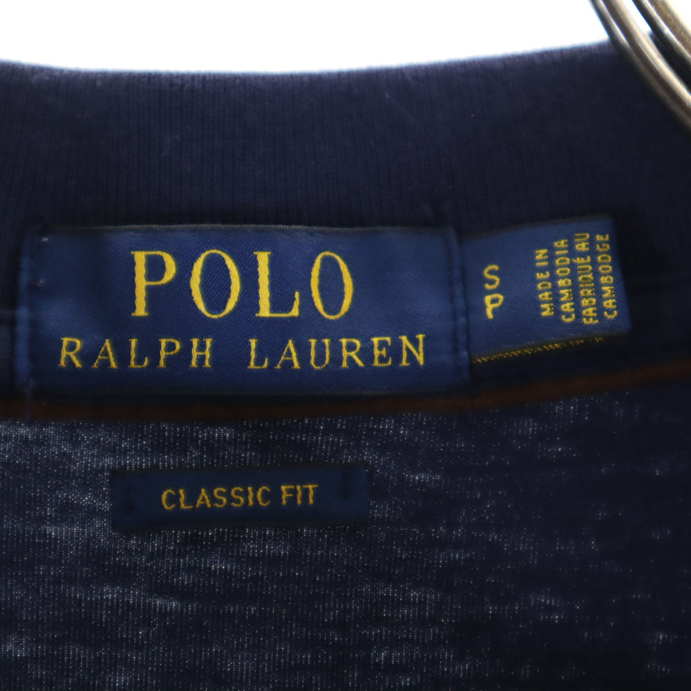 ポロラルフローレン 長袖 ポロシャツ S ネイビー POLO RALPH LAUREN メンズ