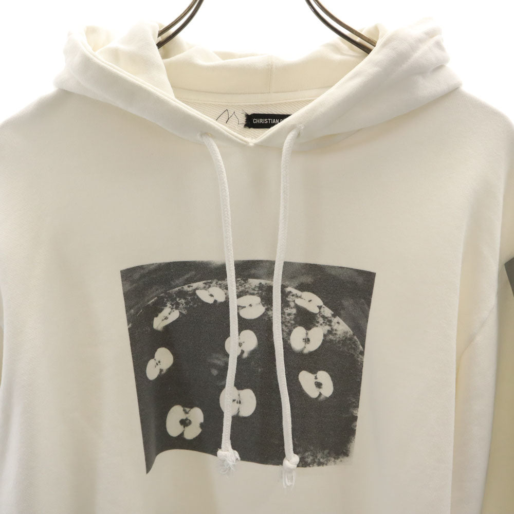 CHRISTIAN DADA クリスチャンダダ 日本製 荒木経惟 コラボ 長袖 スウェットパーカー 48 ホワイト 写真家 メンズ