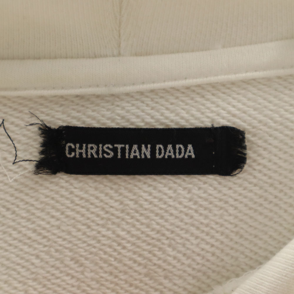 CHRISTIAN DADA クリスチャンダダ 日本製 荒木経惟 コラボ 長袖 スウェットパーカー 48 ホワイト 写真家 メンズ