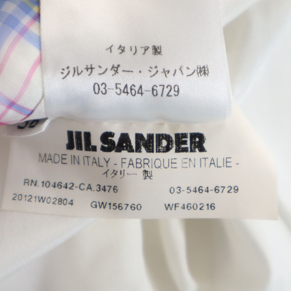 未使用 JIL SANDER ジルサンダー イタリア製 チェック柄 テーラードジャケット 36 パープル系 レディース