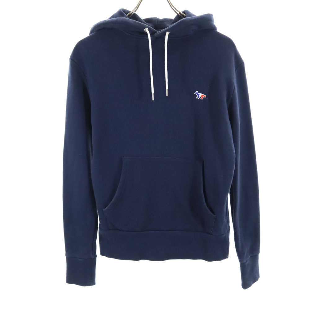 MAISON KITSUNE メゾンキツネ ポルトガル製 長袖 スウェットパーカー XS ネイビー メンズ