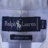 ラルフローレン 90s オールド 長袖 オックスフォード ボタンダウンシャツ 14 1/2-32 ブルー RALPH LAUREN メンズ