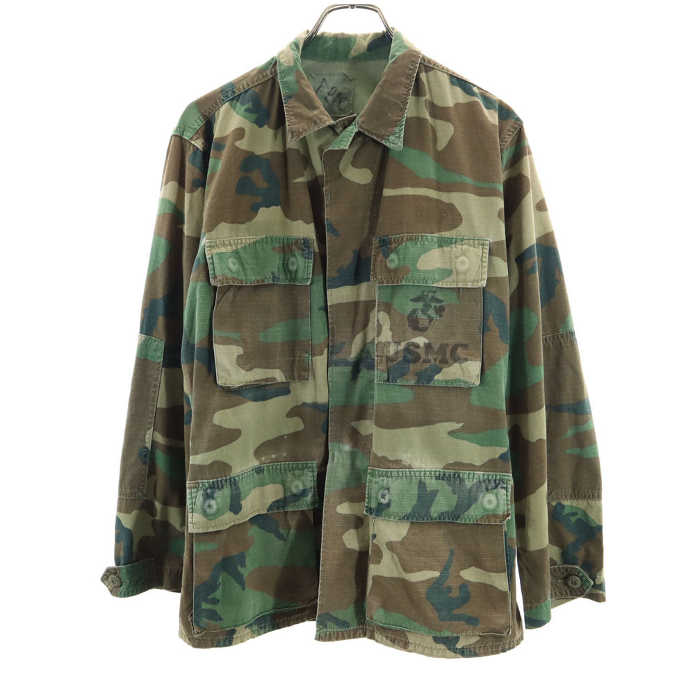 US ARMY アメリカ軍 オールド ウッドランドカモ ミリタリージャケット S カーキ 迷彩 メンズ