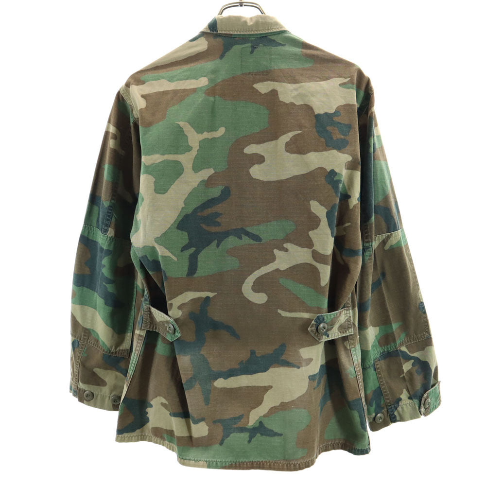 US ARMY アメリカ軍 オールド ウッドランドカモ ミリタリージャケット S カーキ 迷彩 メンズ