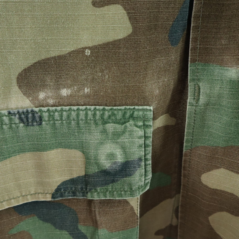 US ARMY アメリカ軍 オールド ウッドランドカモ ミリタリージャケット S カーキ 迷彩 メンズ