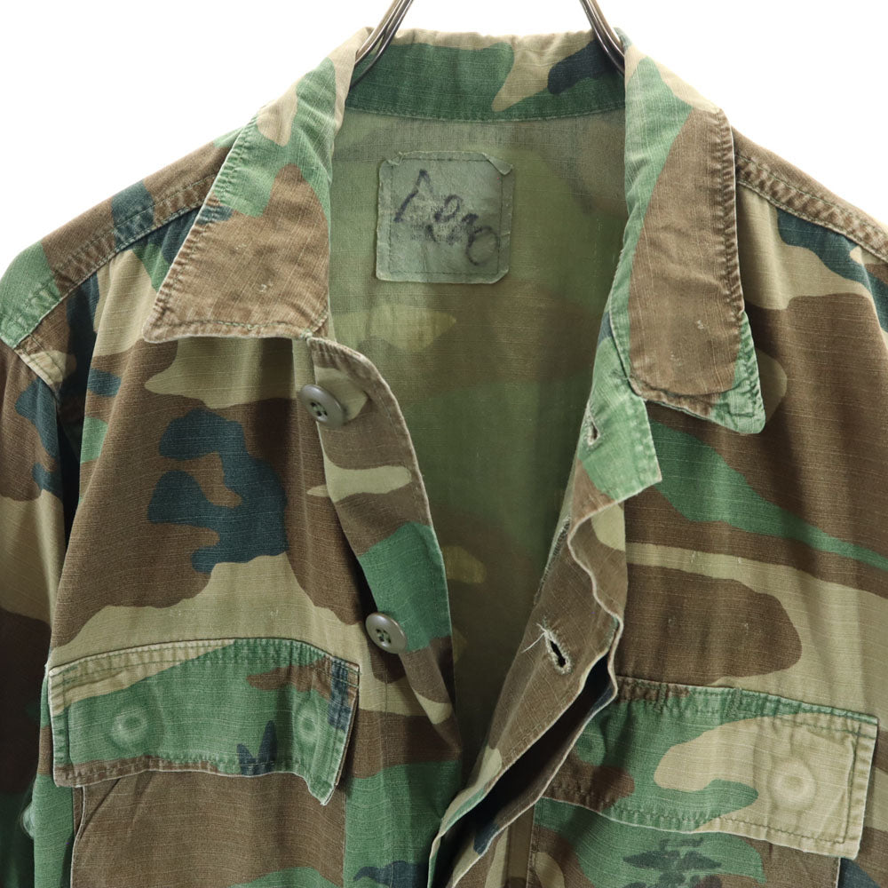 US ARMY アメリカ軍 オールド ウッドランドカモ ミリタリージャケット S カーキ 迷彩 メンズ