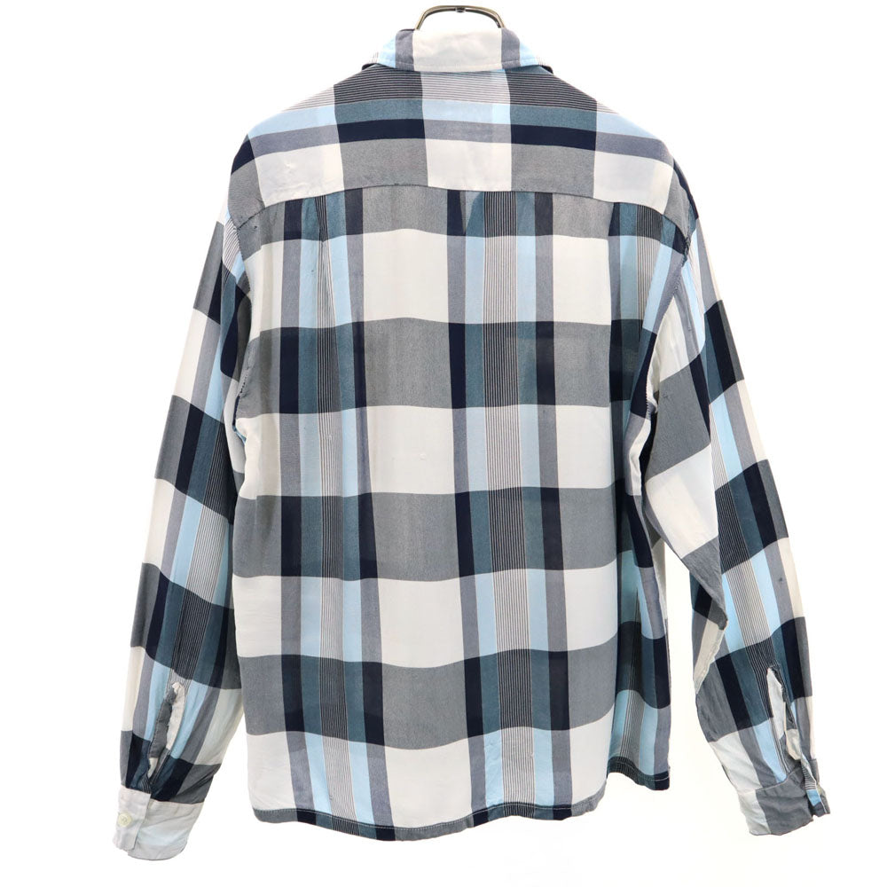 PENNEYS ペニーズ 60s 開襟 オープンカラー ヴィンテージ ボックスシルエット チェック柄 長袖 オープンカラーシャツ S ホワイト 他 メンズ