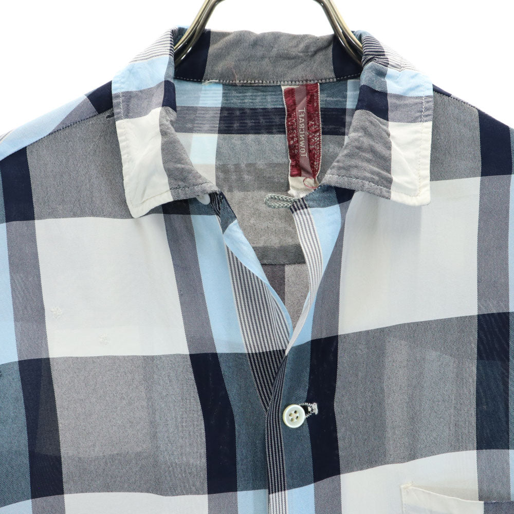 PENNEYS ペニーズ 60s 開襟 オープンカラー ヴィンテージ ボックスシルエット チェック柄 長袖 オープンカラーシャツ S ホワイト 他 メンズ