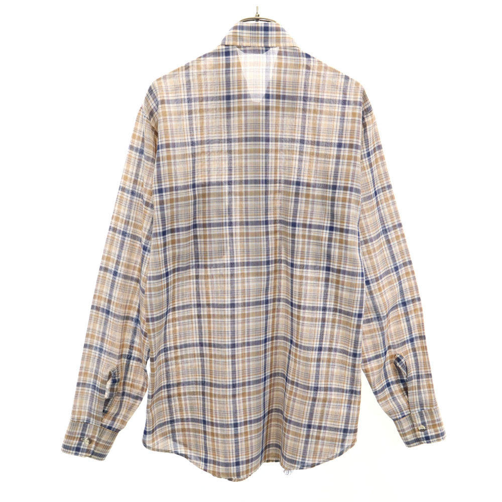 Levi's リーバイス 70s ヴィンテージ チェック柄 長袖 シャツ M ベージュ 他 メンズ