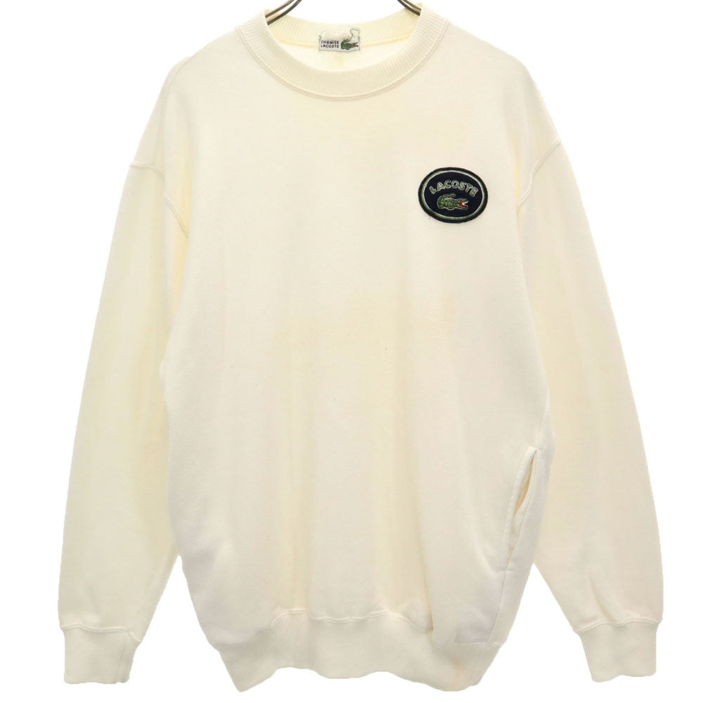 シュミーズラコステ オールド 長袖 スウェット トレーナー オフホワイト CHEMISE LACOSTE メンズ