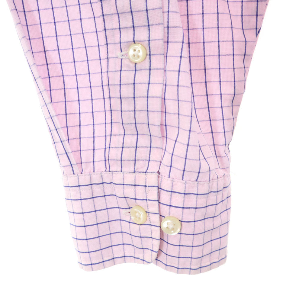 ラルフローレン チェック柄 長袖 ボタンダウンシャツ 161/2 ピンク系 RALPH LAUREN メンズ