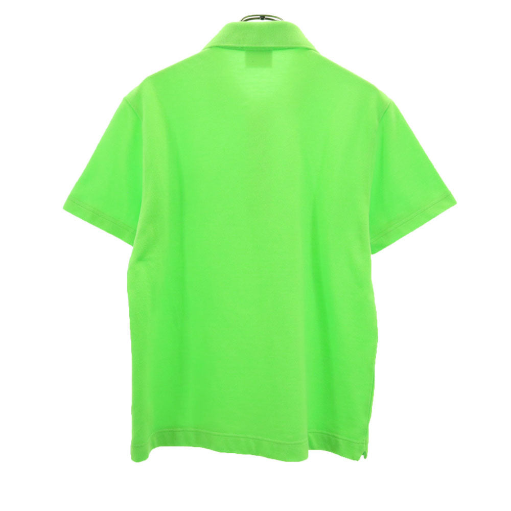 ラコステ 日本製 半袖 ポロシャツ 3 ネオンライトグリーン LACOSTE 鹿の子 メンズ
