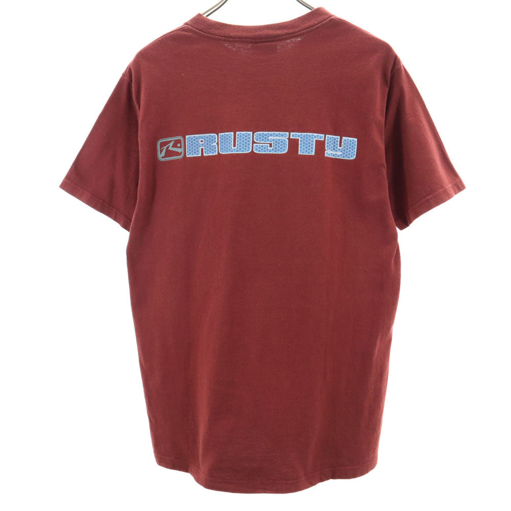 ラスティ オールド 半袖 Tシャツ S 赤茶 RUSTY メンズ