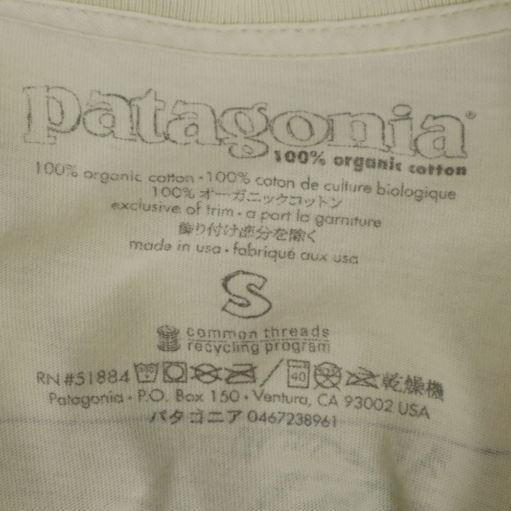 パタゴニア アウトドア パタロハ バックプリント 半袖 Tシャツ S ベージュ系 patagonia メンズ