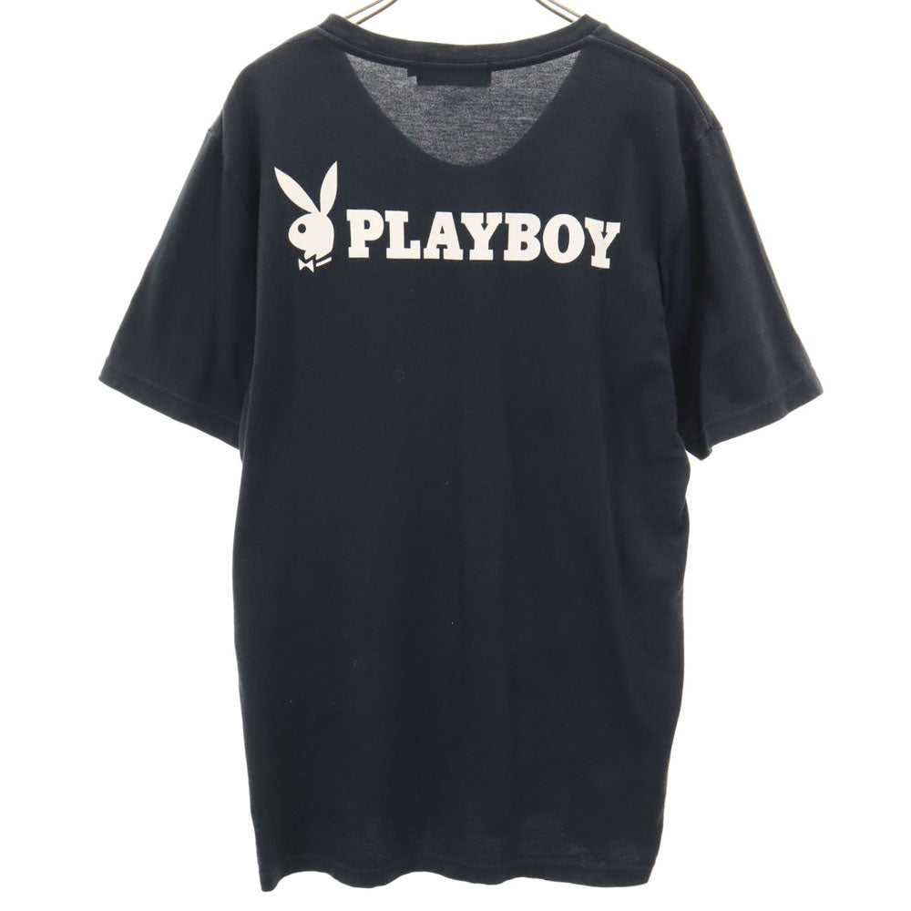 PLAYBOY プレイボーイ 半袖 Tシャツ M ブラック メンズ