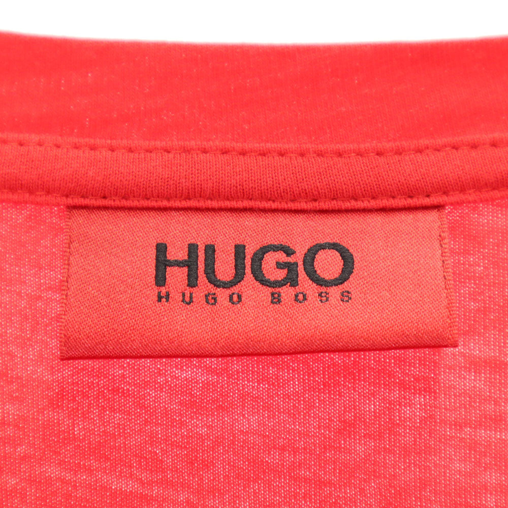 ヒューゴボス 半袖 Tシャツ M 赤 HUGO BOSS メンズ