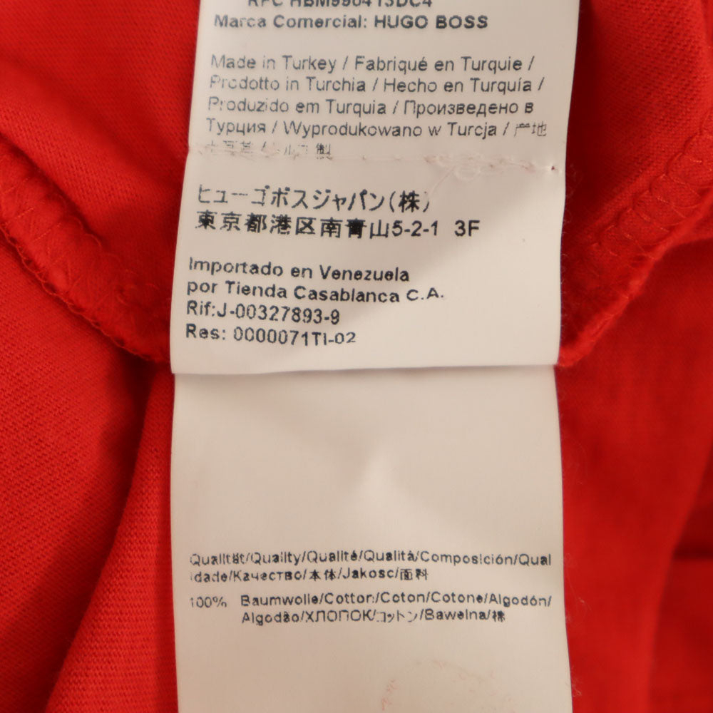 ヒューゴボス 半袖 Tシャツ M 赤 HUGO BOSS メンズ