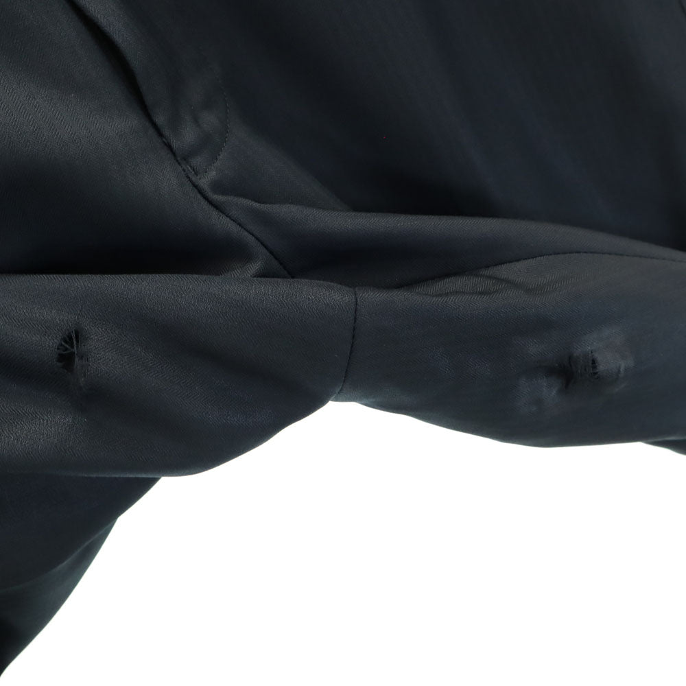 ポールスミスロンドン 日本製 ヘリンボーン柄 デルフィノ生地 17.5 Microns SUPER120's スーツ 上下 セットアップ S チャコールブラック Paul Smith LONDON メンズ