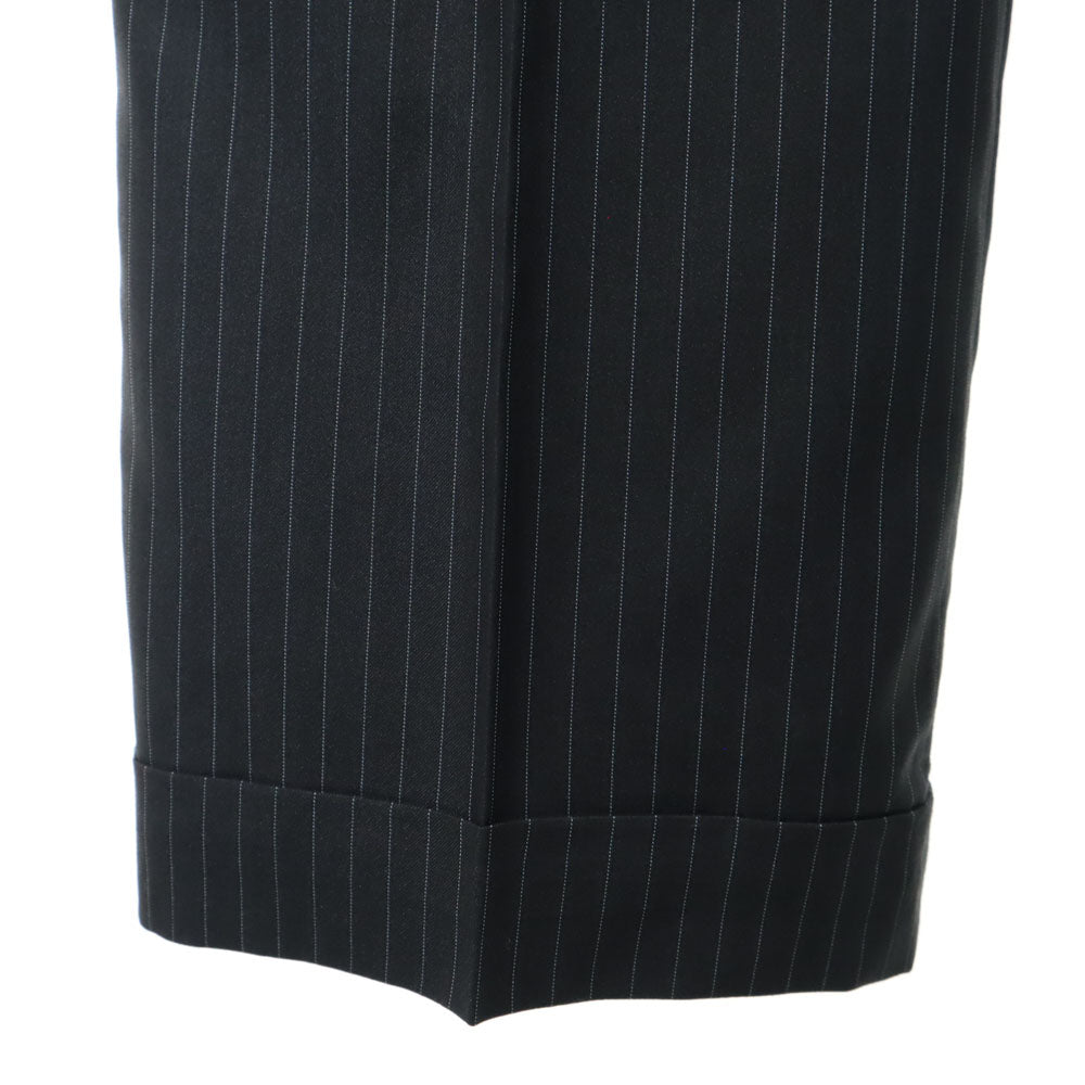 LOUIS VUITTON ルイヴィトン ストライプ柄 スーツ 上下 セットアップ 48/32 チャコールグレー メンズ