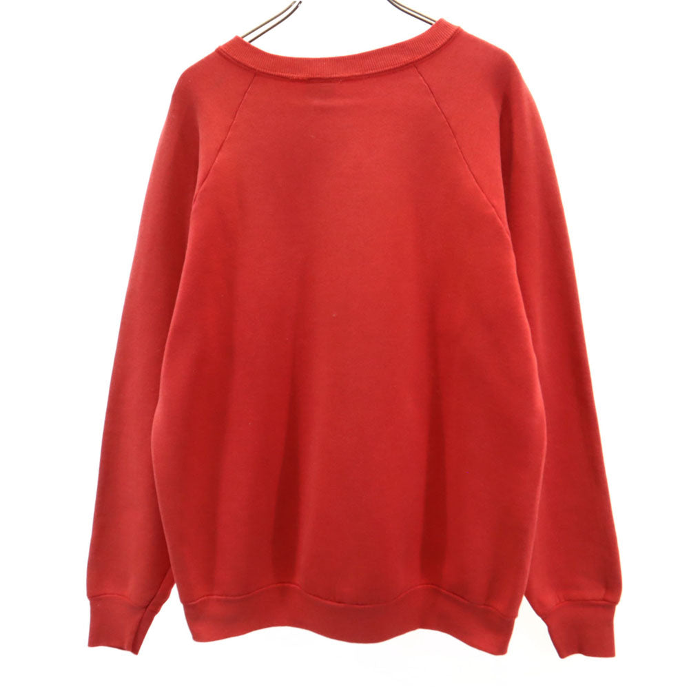 FRUIT OF THE LOOM フルーツオブザルーム 90s USA製 オールド 長袖 スウェット トレーナー L 赤系 裏起毛 メンズ