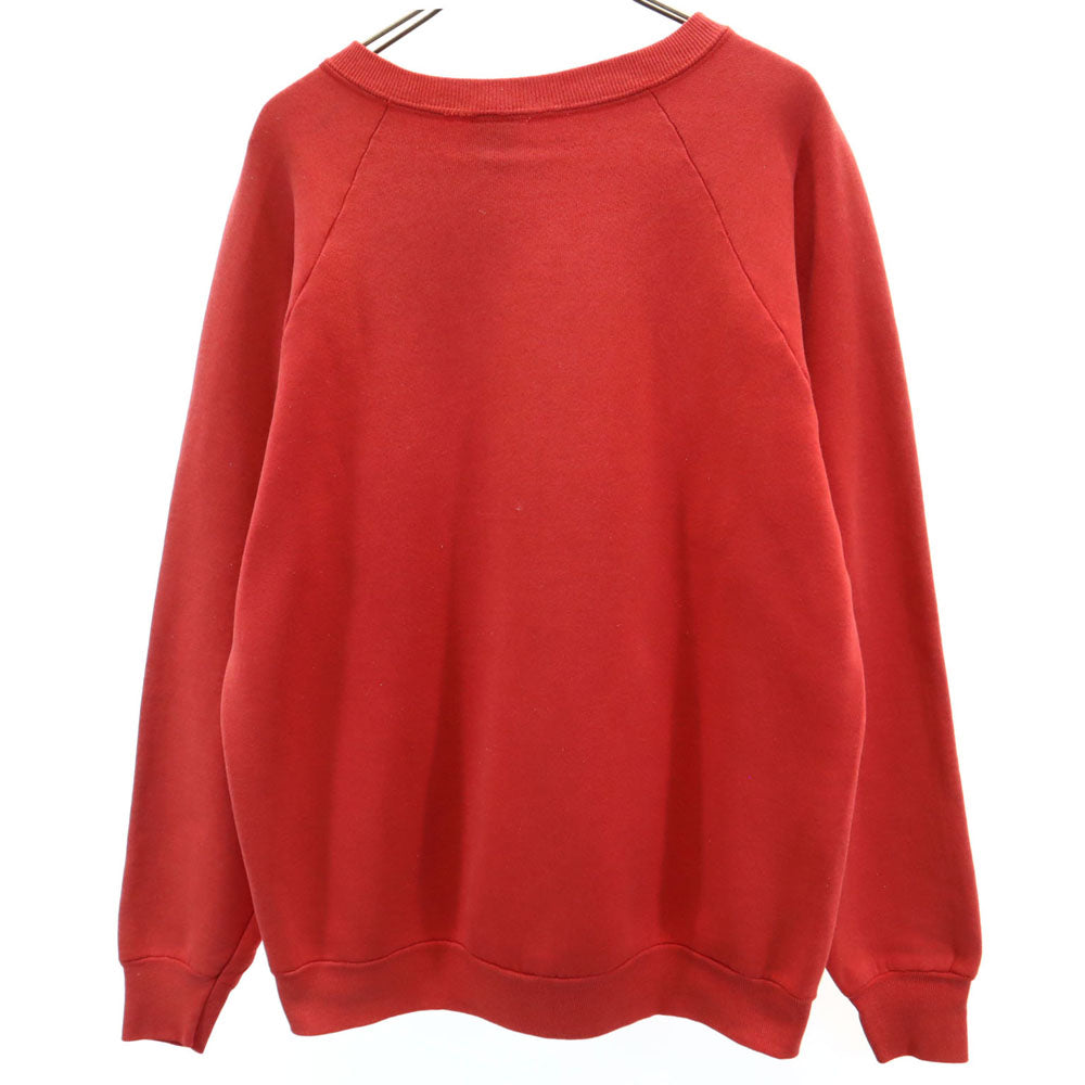 FRUIT OF THE LOOM フルーツオブザルーム 90s USA製 オールド 長袖 スウェット トレーナー L 赤系 裏起毛 メンズ
