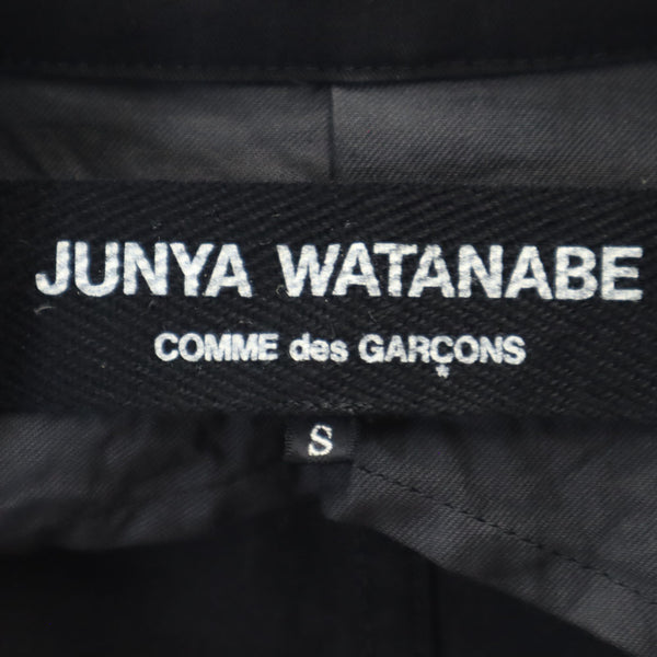 ジュンヤワタナベコムデギャルソン 00s 2004年 日本製 コットン テーラードジャケット S ブラック JUNYA WATANABE COMME des GARCONS レディース