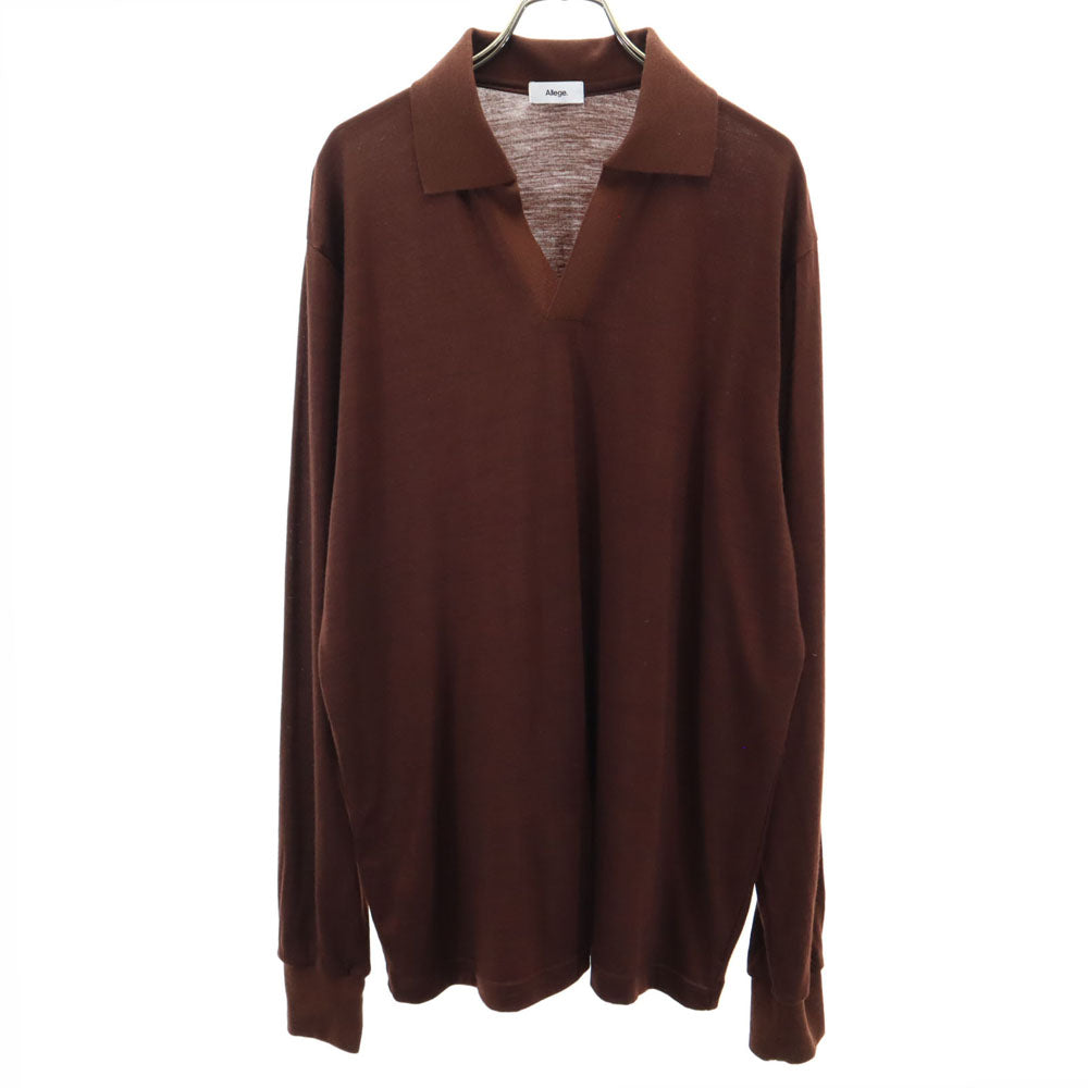 アレッジ 日本製 長袖 シャツ 3 ブラウン系 ALLEGE メンズ