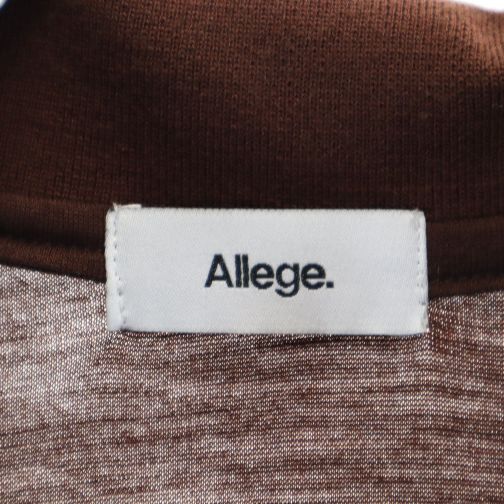 アレッジ 日本製 長袖 シャツ 3 ブラウン系 ALLEGE メンズ