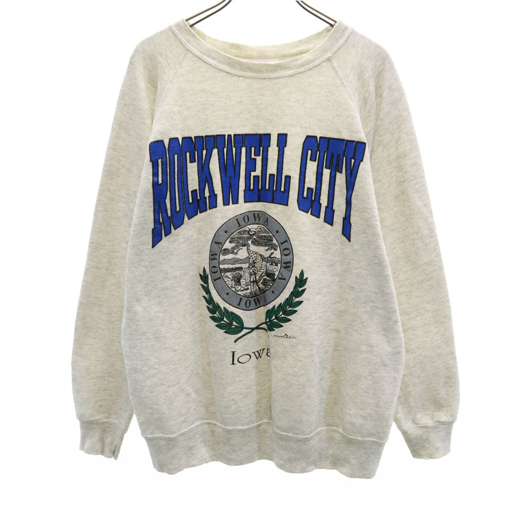 Hanes ヘインズ 90s USA製 オールド 長袖 スウェット トレーナー M グレー 裏起毛 メンズ