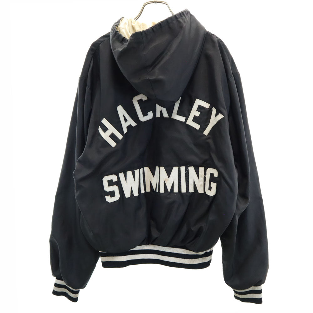 Holloway ホロウェイ 70s 80s USA製 ハーフジップ ジャケット L ブラック プルオーバー メンズ