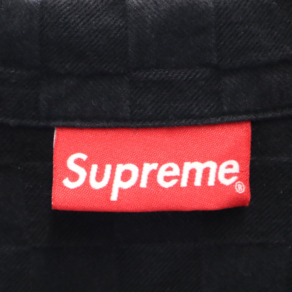 Supreme シュプリーム 長袖 ハーフジップ Tシャツ M ブラック プルオーバー メンズ