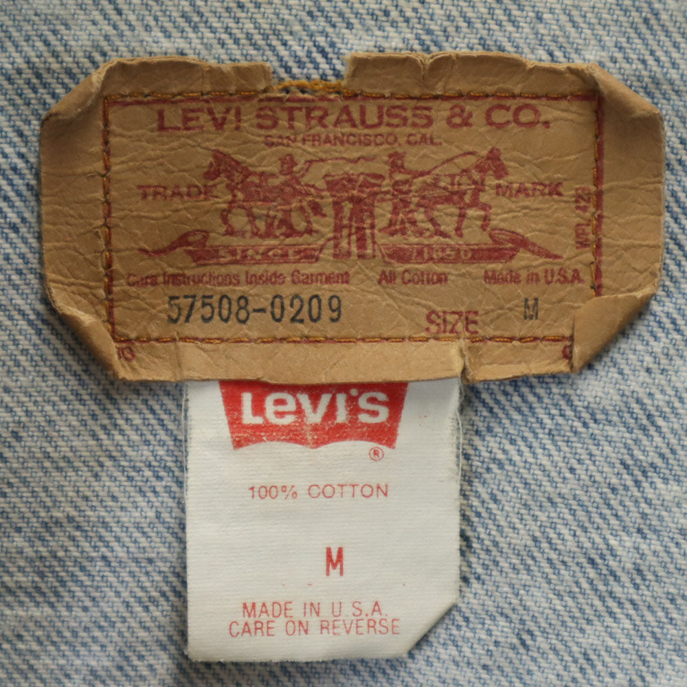 Levi's リーバイス 90s USA製 オールド デニムジャケット M ジージャン メンズ