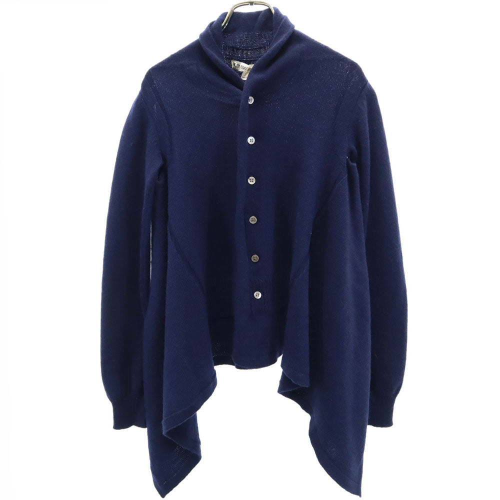 コムデギャルソン 2009年 日本製 ウール 長袖 ニットカーディガン S ネイビー COMME des GARCONS レディース