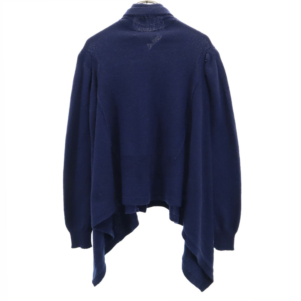 コムデギャルソン 2009年 日本製 ウール 長袖 ニットカーディガン S ネイビー COMME des GARCONS レディース