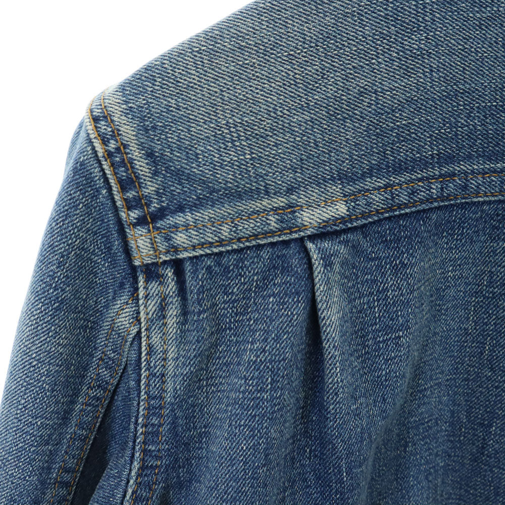 ハイク 日本製 デニムジャケット 2 ブルー HYKE ジージャン トラッカー レディース