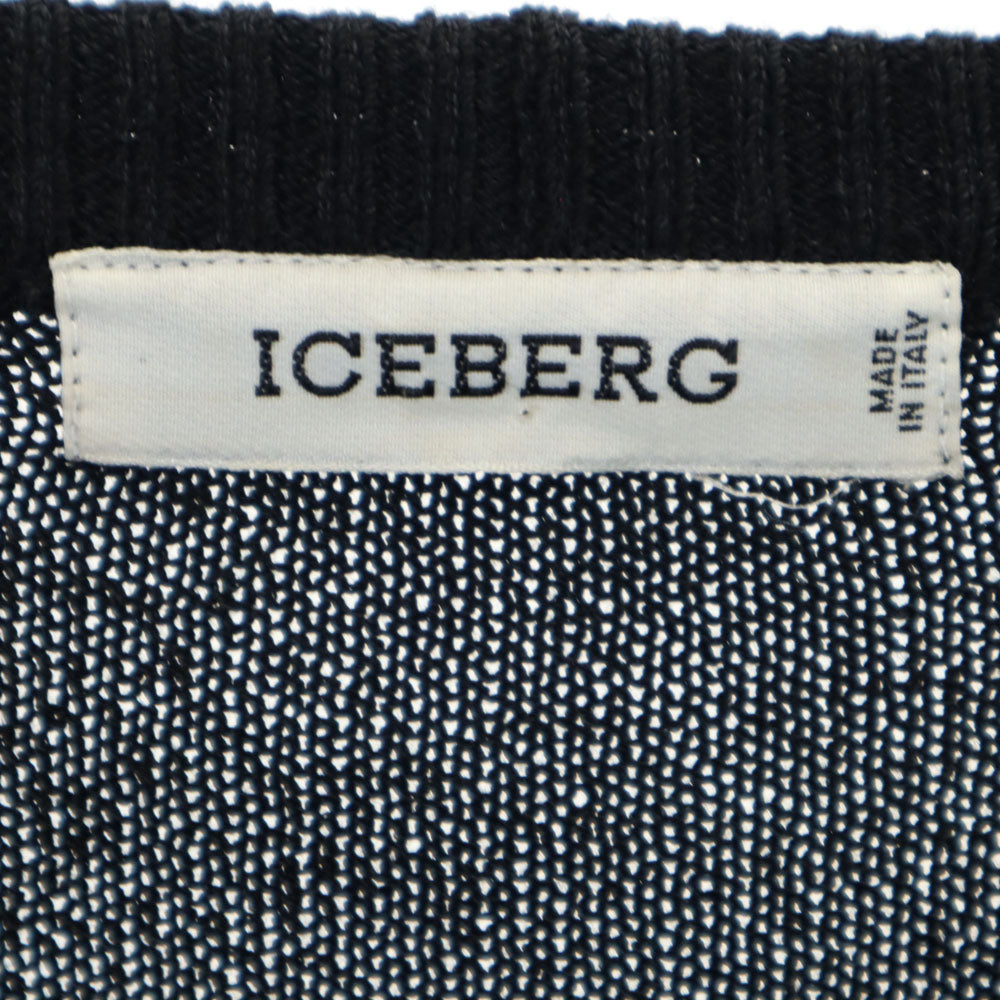 アイスバーグ イタリア製 ディズニーコラボ 長袖 セーター M ブラック ICEBERG ×Disney ニット メンズ
