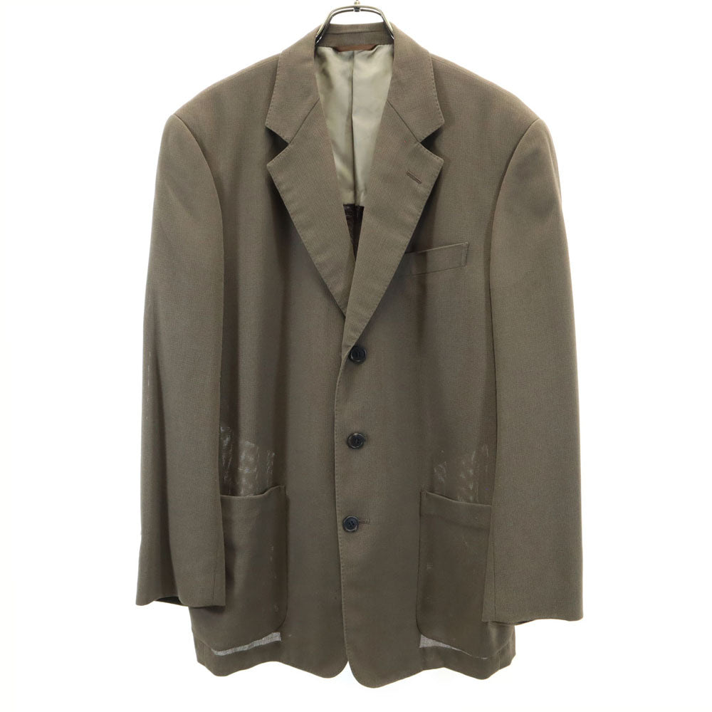 Christian Dior クリスチャンディオール 90s 日本製 オールド 長袖 テーラードジャケット M カーキ系 メンズ