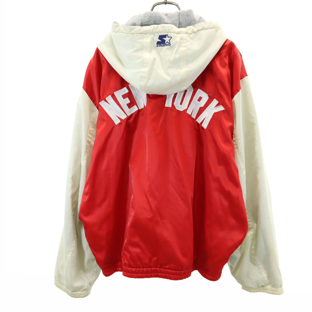 STARTER スターター オールド 長袖 リバーシブル パーカー L ネイビー系×グレー系 メンズ