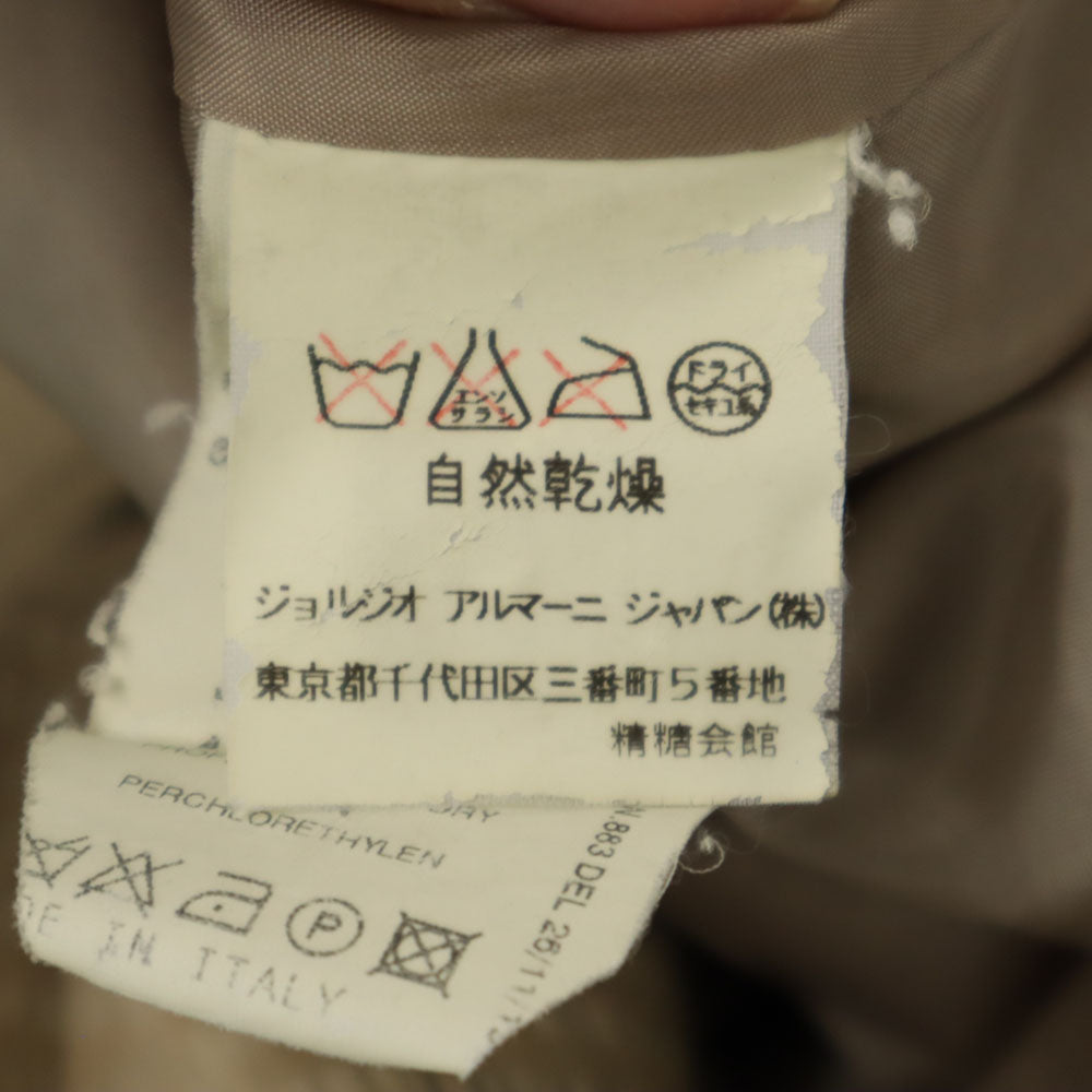 Emporio Armani エンポリオアルマーニ イタリア製 テーラードジャケット 40 ベージュ レディース