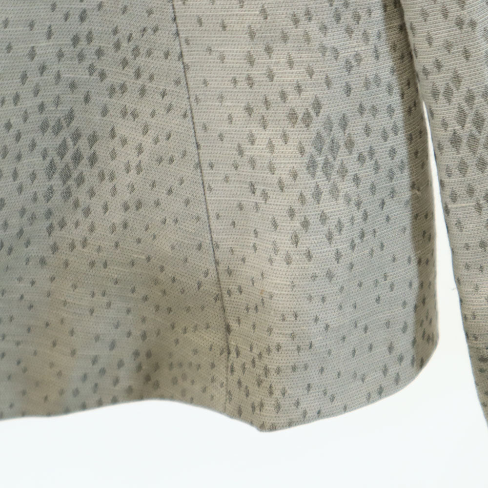 GIORGIO ARMANI ジョルジオアルマーニ イタリア製 リネンブレンド テーラードジャケット 44 グレー レディース