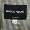 ジョルジオアルマーニ イタリア製 リネンブレンド テーラードジャケット 44 グレー GIORGIO ARMANI レディース